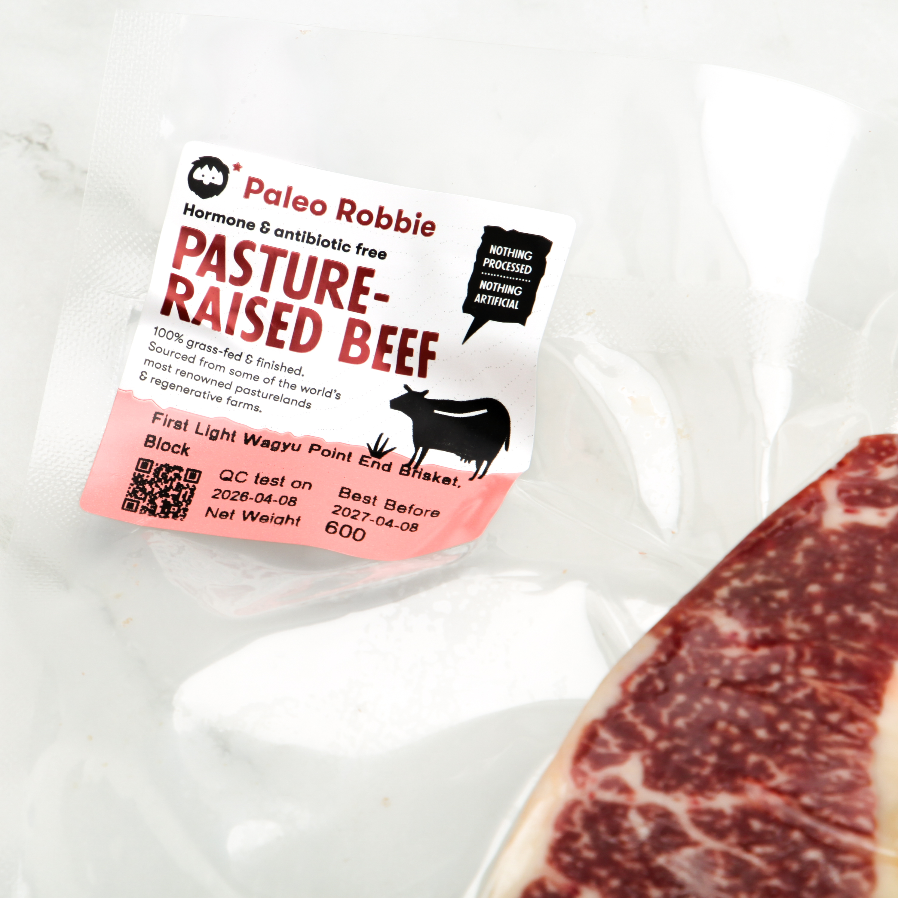 First Light Wagyu Point End Brisket, Block